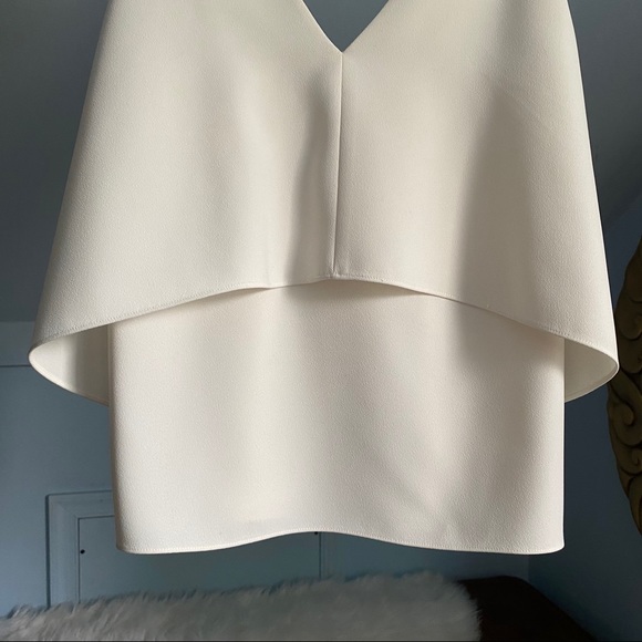 Intermix White Leah Sleeveless Vneck Tank - Picture 8 of 17